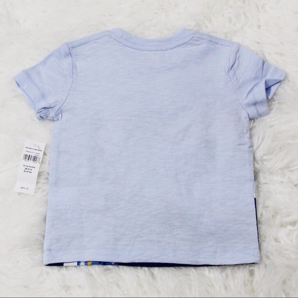 New Baby Gap Shark Wave Graphic T-shirt - Picture 6 of 6